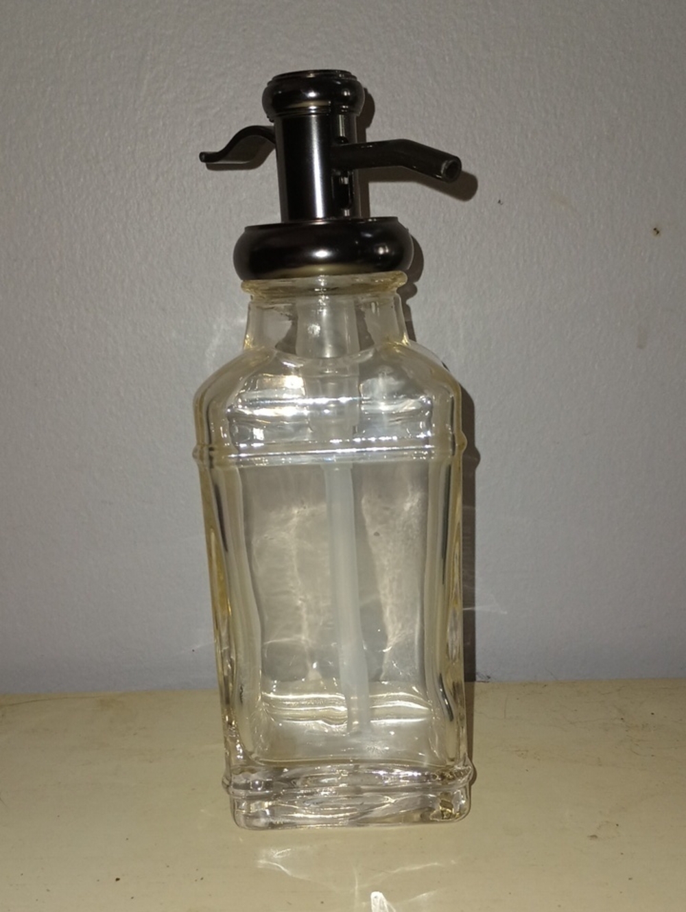 2/$20 Target Clear Glass Soap Dispenser with Black Pump